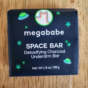 🪷5/$25 MEGABABE Spacebar Detoxifying Charcoal Underarm Bar Soap Travel Size New